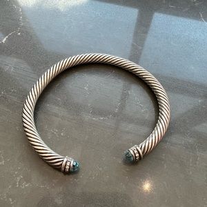 David Yurman Cable Classics Color Bracelet with Blue Topaz